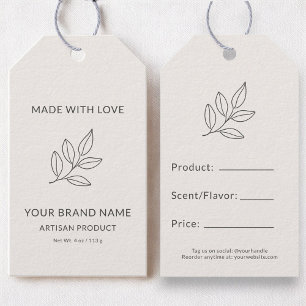 Small Business Minimalist Botanical Price Tag