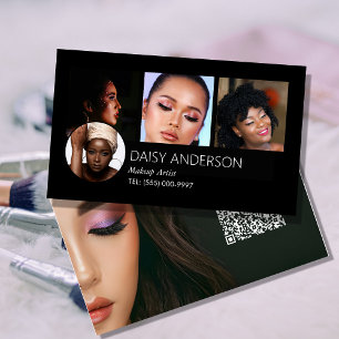small business MUA Elegant Makeup Artist Card