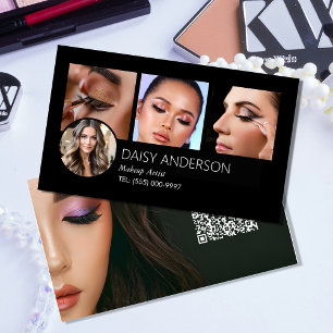 small business MUA Elegant Makeup Artist Card