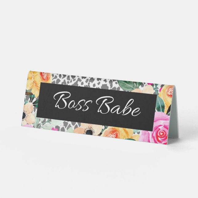 Small Business Nameplate and Desk Sign (Front)