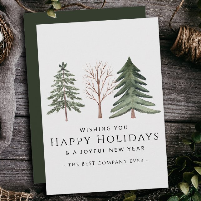 Small Business Professional Personalised Christmas Holiday Card (Creator Uploaded)