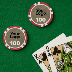 Small Business Promotional Corporate Company Logo Poker Chips