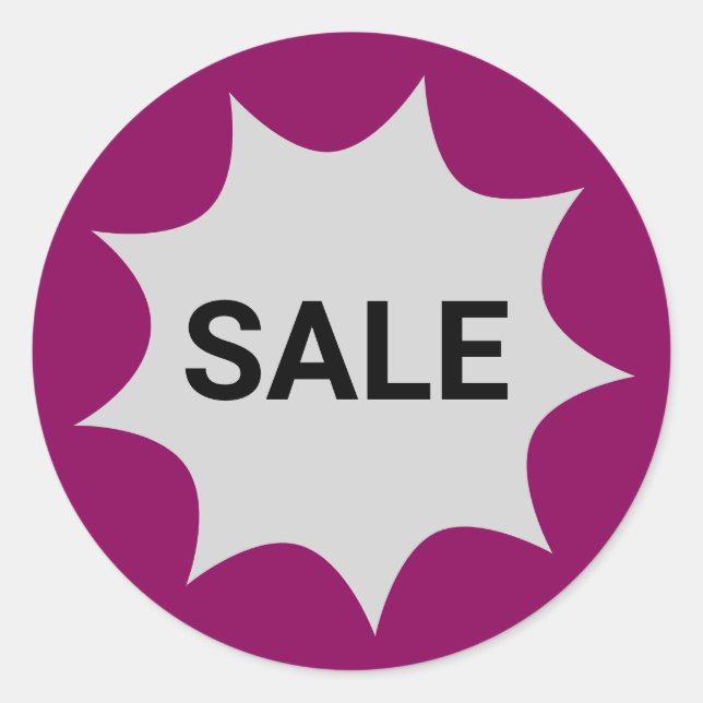 Small Business Promotional Sale Classic Round Sticker (Front)