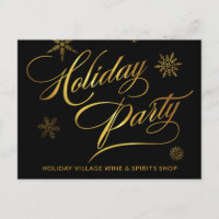 Small Business Sale Holiday Party Promotion