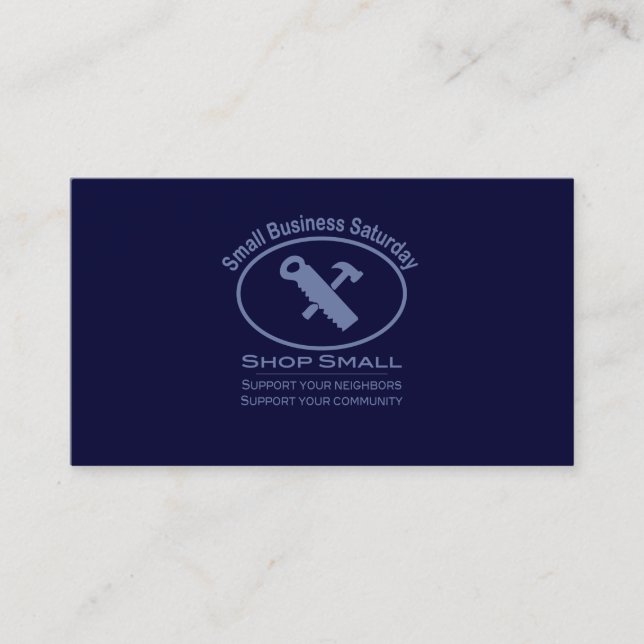 Small Business Saturday - Hardware blue Card (Front)