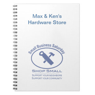 Small Business Saturday - Hardware blue Notebook