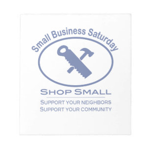Small Business Saturday - Hardware blue Notepad