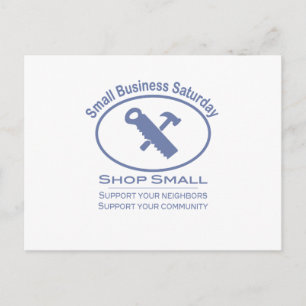 Small Business Saturday - Hardware blue Postcard
