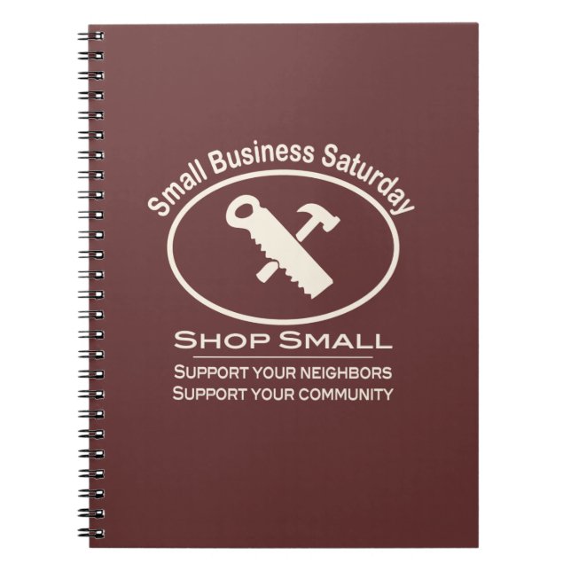 Small Business Saturday Hardware (white) Notebook (Front)