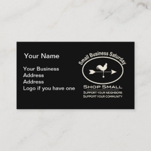 Small Business Saturday Ivory Weathervane Card