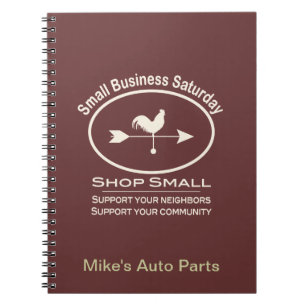 Small Business Saturday Ivory Weathervane Notebook