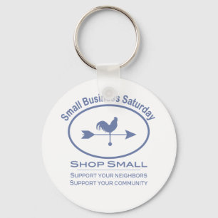 Small Business Saturday Weather vane Key Ring
