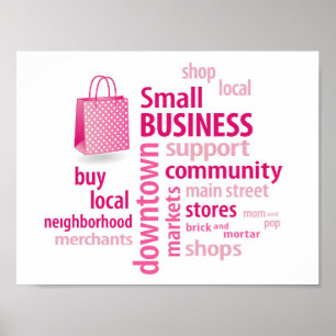 Small Business, Shop Local, Buy Local, Poster