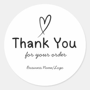 Small Business Sticker Black and White