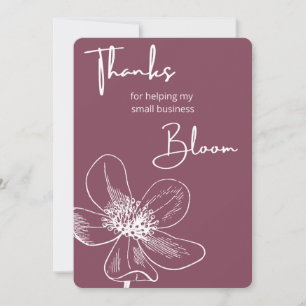 Small Business Thank You Card