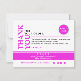 Small Business Thank You Card