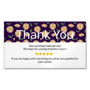 Small Business Thank You Card   Handmade Style Yel