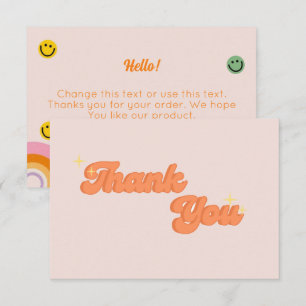 Small Business Thank You Card Retro Vibes