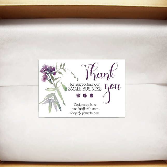 Small Business Thank You Logo Customised Sticker (Creator Uploaded)