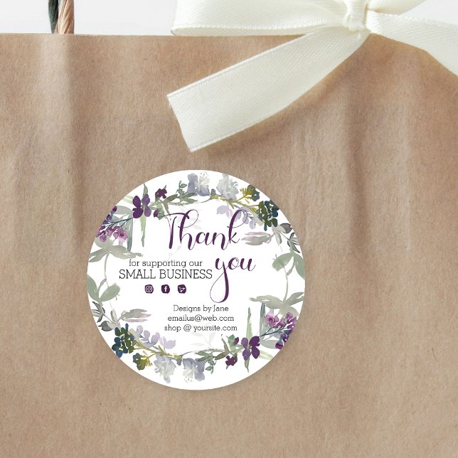 Small Business Thank You Logo Customised Sticker (Creator Uploaded)