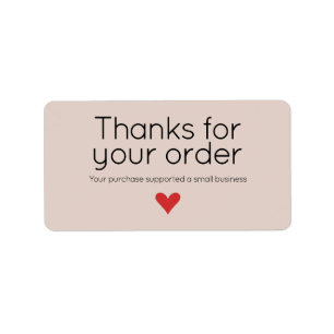 Small Business Thank You Package Label