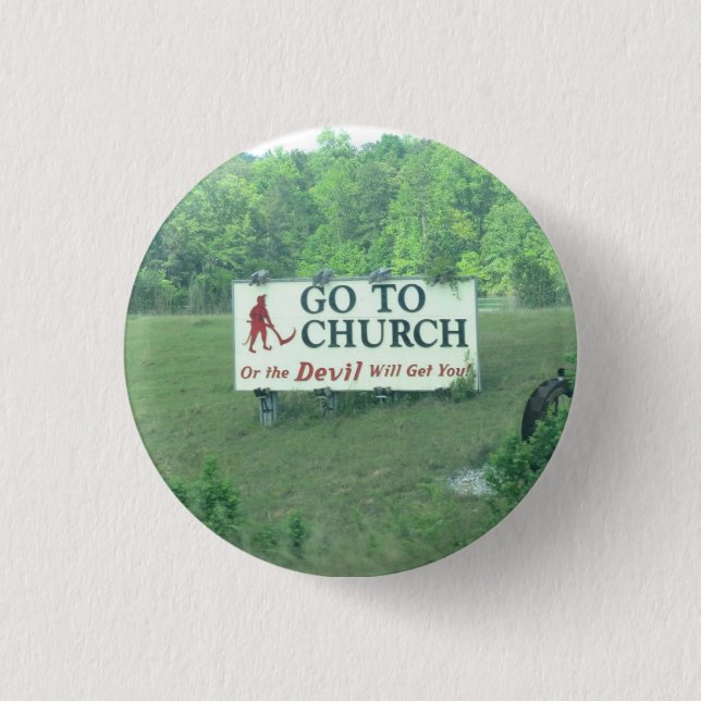 Small Button- Alabama Sign 3 Cm Round Badge (Front)