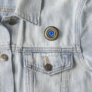 Small Button/ Greek Evil Eye 3 Cm Round Badge