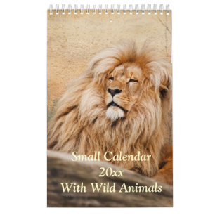Small Calendar 2026 With Wild Animals
