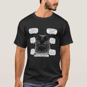 Small Cat, Big Opinions Speech Bubble T-Shirt