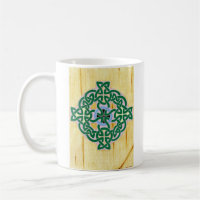 Small Celtic Cross (combo) mug (left)