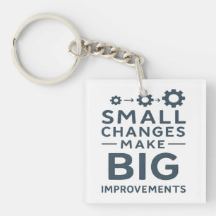 Small Changes Make Big Improvements Kaizen culture Key Ring