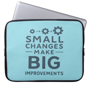 Small Changes Make Big Improvements Kaizen culture Laptop Sleeve