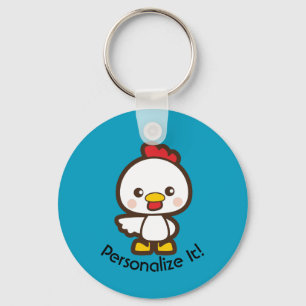 Small chicken key ring