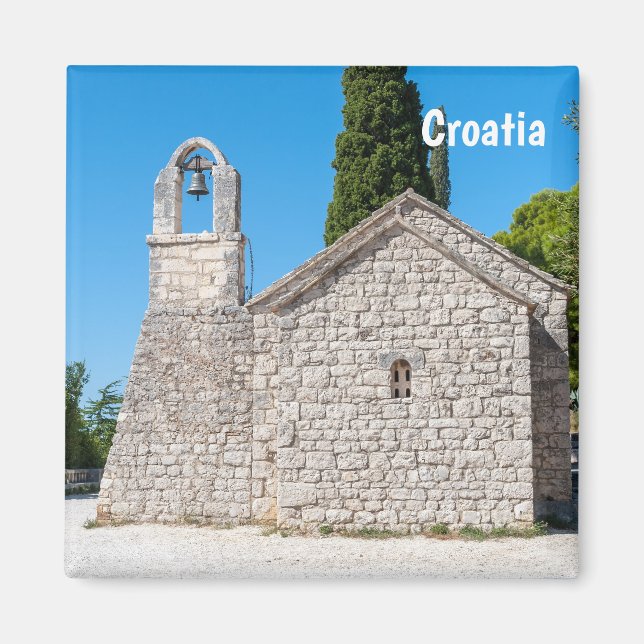Small church on Marjan hill near Split - Croatia Magnet (Front)