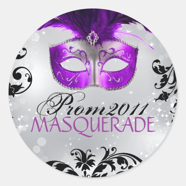 Small - Classy Masquerade Sticker (Front)