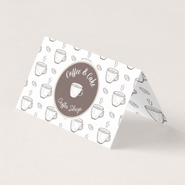 Small Coffee Shop Cottage Bag Topper (Front)