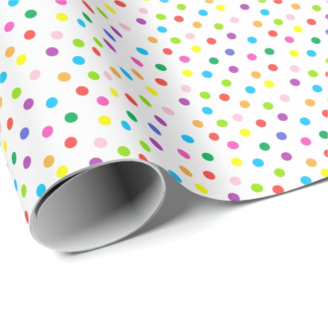 Small Colorful Dots Wrapping Paper (Roll Corner)