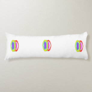 Small Coloured Pattern Art Wide Gaps Body Cushion