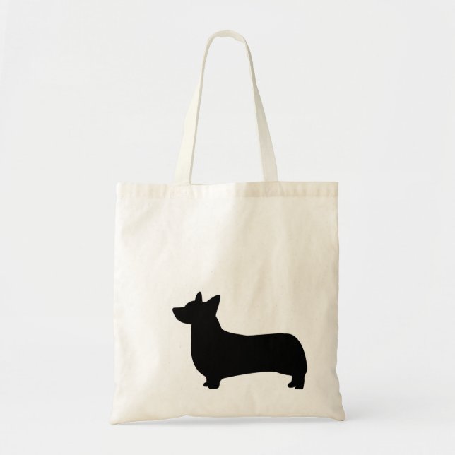 Small Corgi Tote Bag (Front)