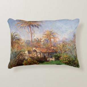 Small Country Farm in Bordighera by Claude Monet Decorative Cushion
