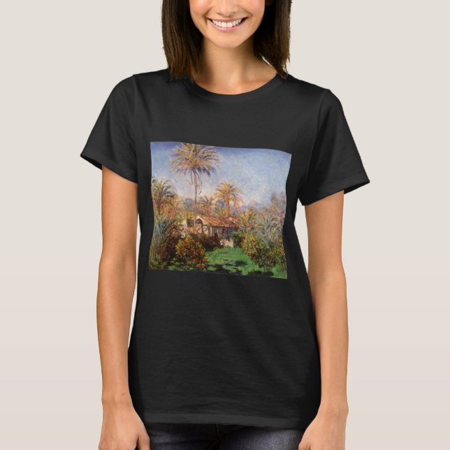 Small Country Farm in Bordighera by Claude Monet T-Shirt (Front)