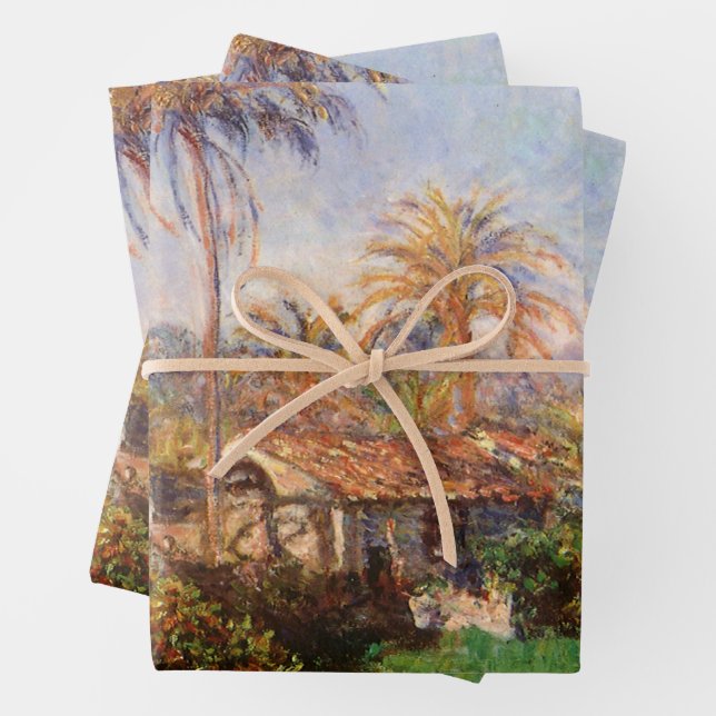 Small Country Farm in Bordighera by Claude Monet Wrapping Paper Sheet (In situ)
