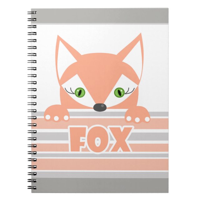 Small, curious Fox Notebook (Front)