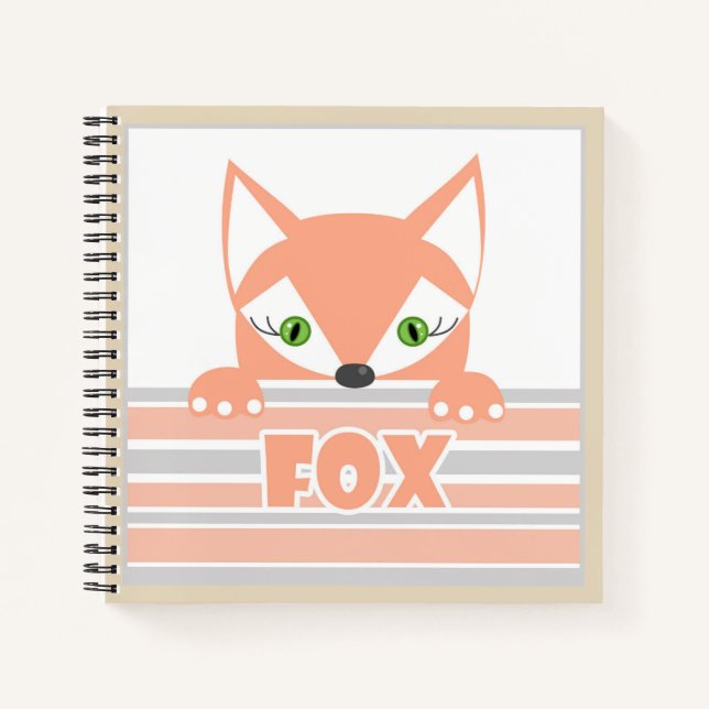 Small, curious Fox Notebook (Front)