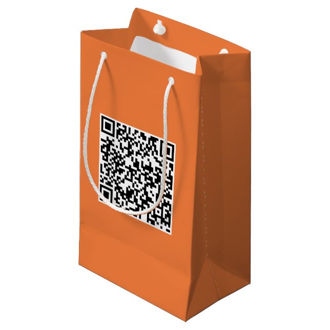 Small Custom Bag with QR Code for Brand Promotion (Front Angled)