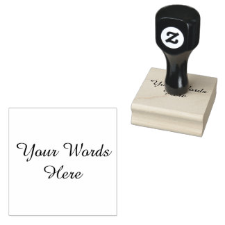 Small Custom Words With Elegant Font, Personalised Rubber Stamp