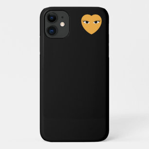 Small Cute Heart with Eyes iPhone 11 Case