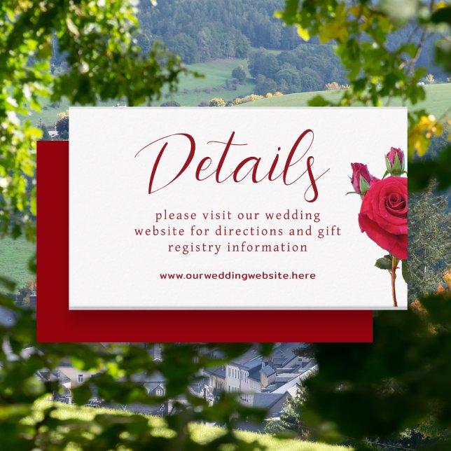 Small Details Wedding Website Enclosure Card (Creator Uploaded)