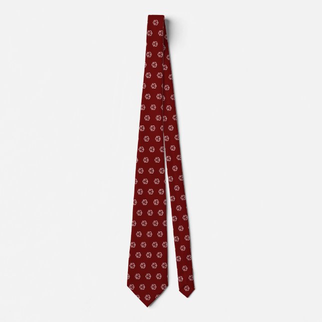Small Dice Pattern. D20s Tie (Front)