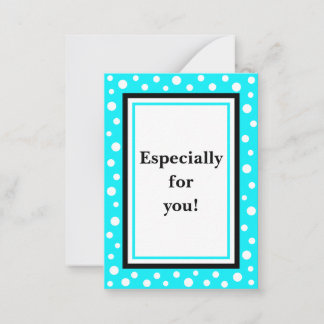Small Dot "A Little Something!" Cards_Turq Card
